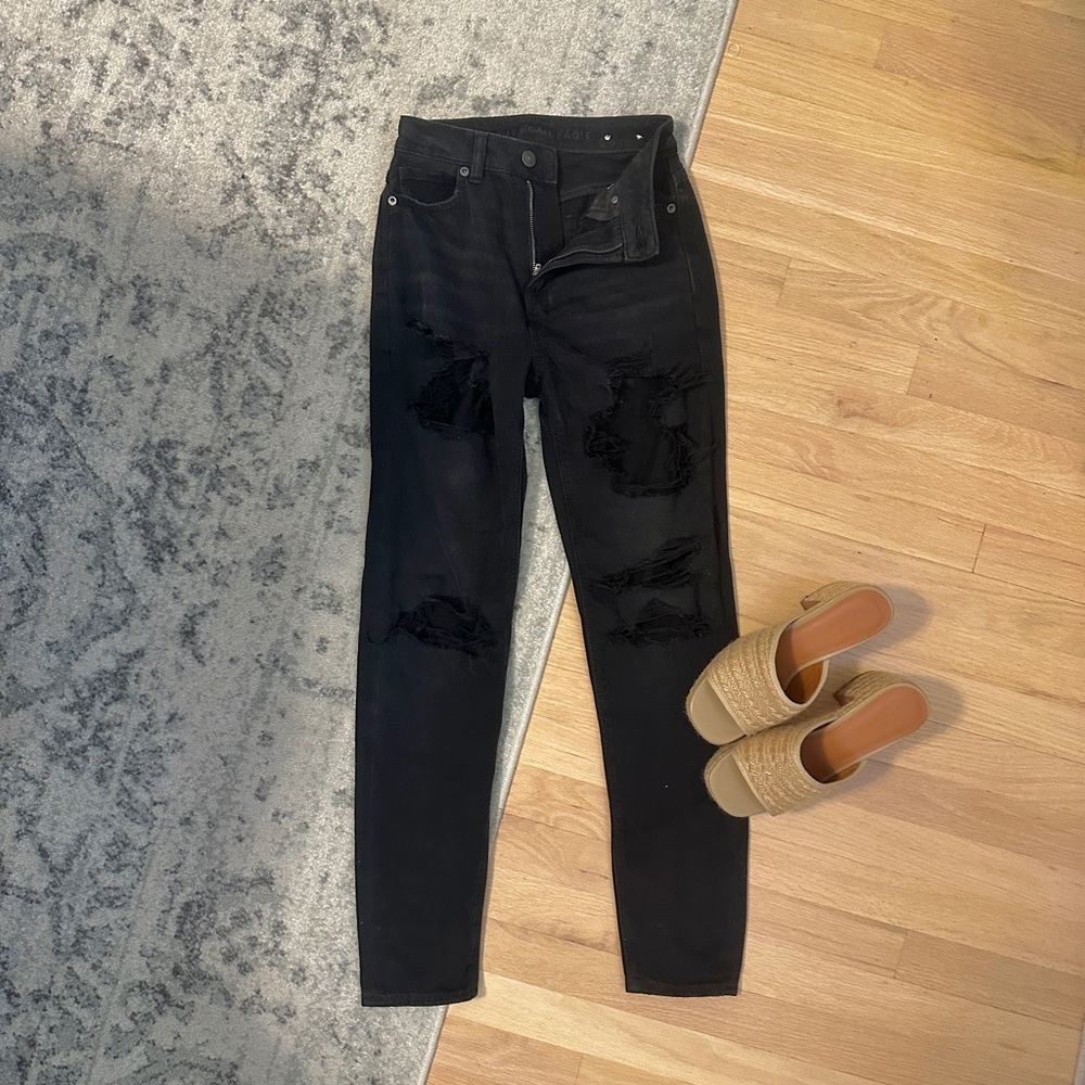 American Eagle Dark Mom Jean